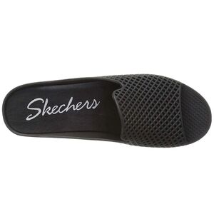 Skechers Cali Glitz Sculpted Waffle Mesh Open Toe Slides Sandals, 8 Narrow
